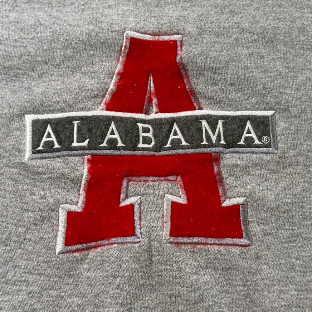 Vintage 90s Alabama Crimson Tide Sweatshirt M JanSport Made USA Tackle Twill‎ - Picture 3 of 11